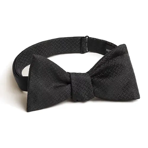 HERMES Faconnee Upside Down Шелковый Шалик Мужской Черный