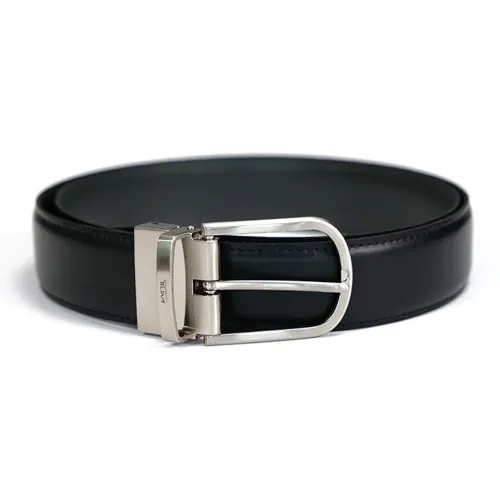 TUMI Однотонный застежка-булавка кожаные ремни мужской черный ширина 3,5 см