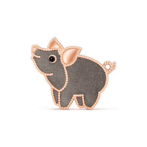 Van Cleef Arpels Lucky Animals Collection Брошь Женская Золото Серый