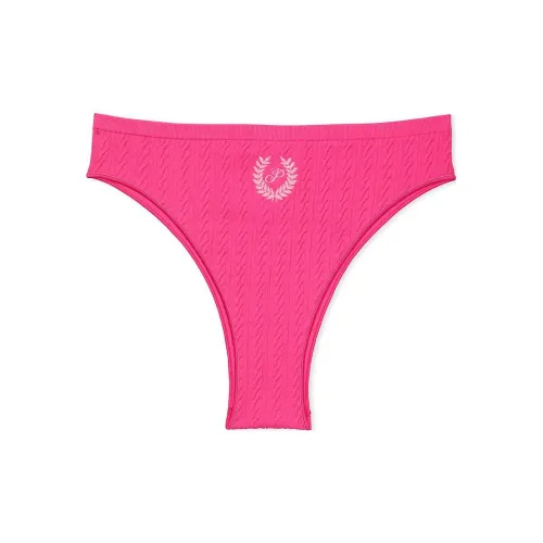 Victoria's Secret Розовый Бесшовный Бразильские Трусы C R W L P г Нижнее белье Женские 1 упаковка Красный цвет румян Розовый