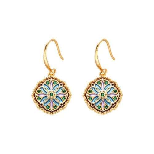 Drejew Серьги из меди с цирконием женские