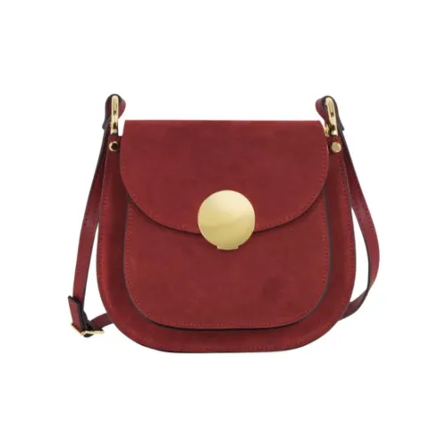 Le Parmentier Сумка через плечо из телячьей кожи сумка на плечо женская бордовый