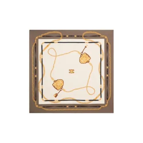 CELINE Шарфы из шелка Тутовый женские цвет тауповый