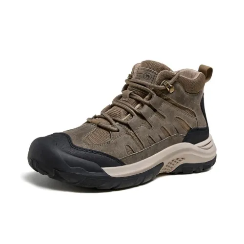 CAMEL Slip-resistant Abrasion-resistant High Top Hiking Shoes Men's CAMEL Противоскользящие Износостойкие Высокие Кроссовки для активного отдыха Мужские