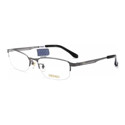 SEIKO Титановый сплав Прямоугольные Оправы для очков Унисекс Серый