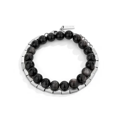 ENFANTIN Серебряный SHEEN Обсидиан Титановая сталь Браслеты Унисекс