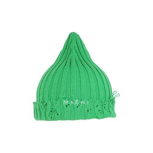 MARNI Cotton Шапки-бини Мужской Зеленый