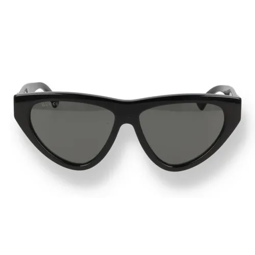 GUCCI Нерегулярная форма Солнцезащитные очки Женские Черный