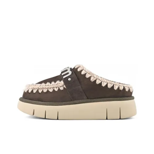 MOU Резиновая подошва металлический устойчивый к запахам устойчивый к истиранию домашние тапочки женские коричневый