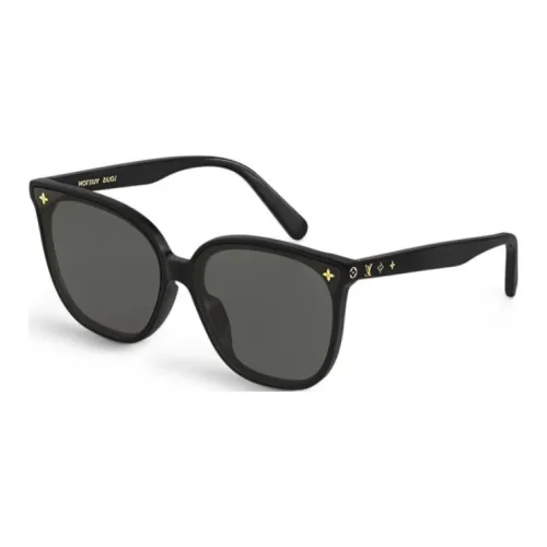 LOUIS VUITTON Металл Ацетат Квадратные Солнцезащитные очки Женские Черные