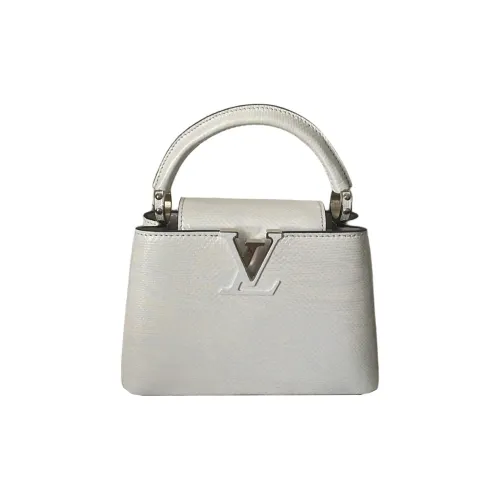 LOUIS VUITTON Кожаная отделка Сумка Женская Белая