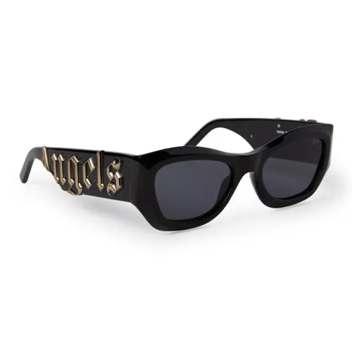 PALM ANGELS Ацетатные солнцезащитные очки "Кошачий глаз" женские черные