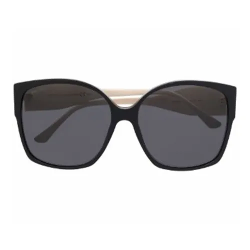 Jimmy Choo Ацетат Кристалл Нерегулярная форма Солнцезащитные очки Женские Белые