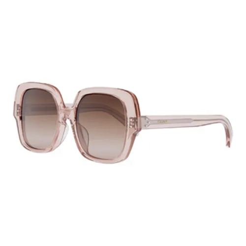 CELINE Пластиковая оправа Квадратные Солнцезащитные очки Женские Розовые