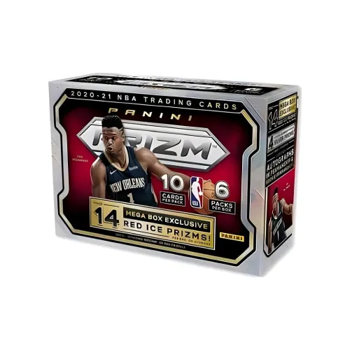 Панини NBA Баскетбольная карта 2020 21 Prizm Баскетбольная торговая карта Mega Коробка Спортивные карты 1 коробка включена