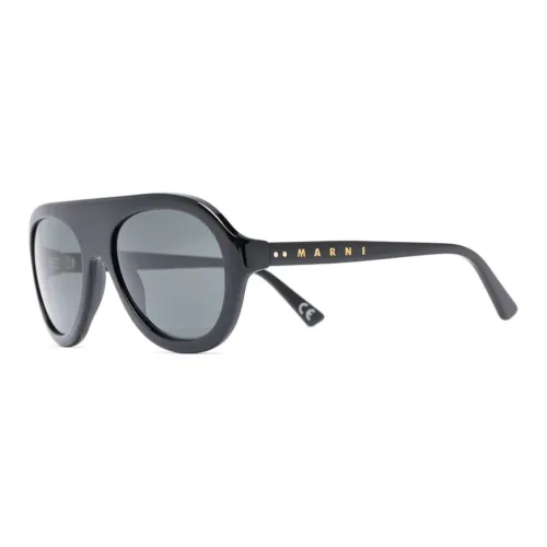 MARNI Ацетат OVAL SUNGLASSES Женские Черный
