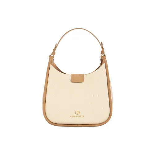 Sanrio Hello Kitty Синтетическая кожа Ведрообразная сумка Сумка через плечо Сумка для женщин Хаки