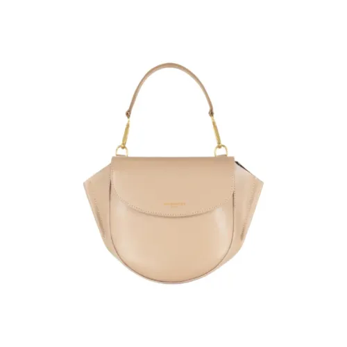 Le Parmentier Натуральная кожа Одно плечо Сумка Мини Женская Телесного цвета