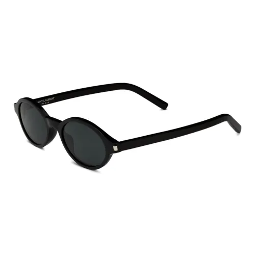SAINT LAURENT Металл OVAL SUNGLASSES Женские Черный
