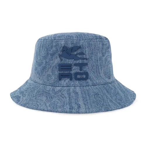 ETRO Cotton Bucket Hats Синий Мужской