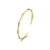 Браслет из бамбука с текстурой [Желтый]