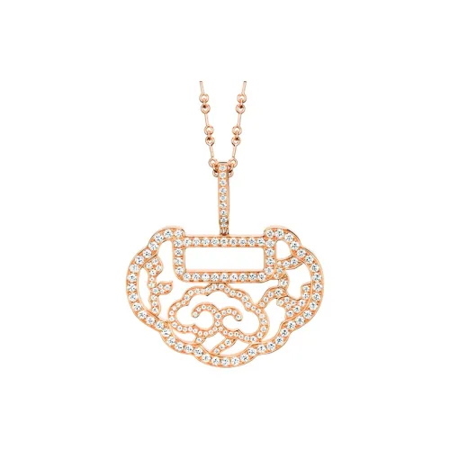 Qeelin 18K Розовое золото Подвески Женское серебро