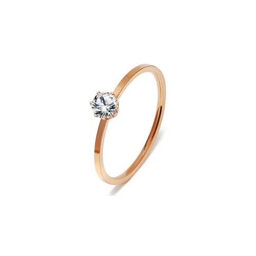 VERENA REINE Кольца из титанового стального сплава Унисекс Розовое золото