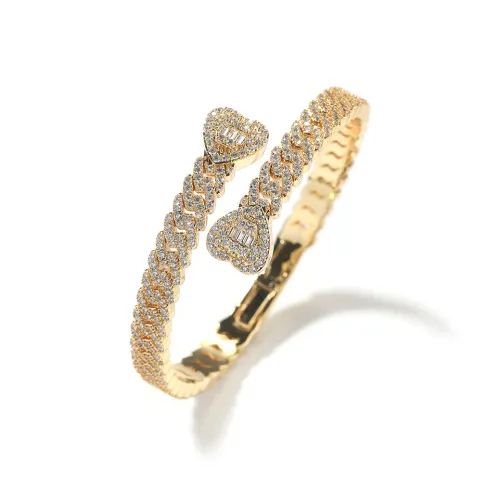 KING OF BLING Медный сплав с цирконием браслеты унисекс