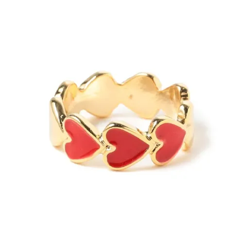 BEAMS Латунь Эпоксидная смола Кольца Женские Золото