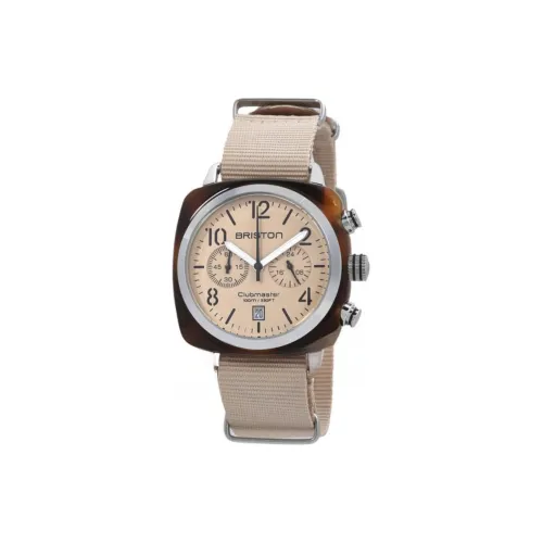 BRISTON Brixton Quartz Коллекция Наручные часы Кварцевый механизм Нейлоновый ремешок 40 мм Кофейный циферблат Унисекс