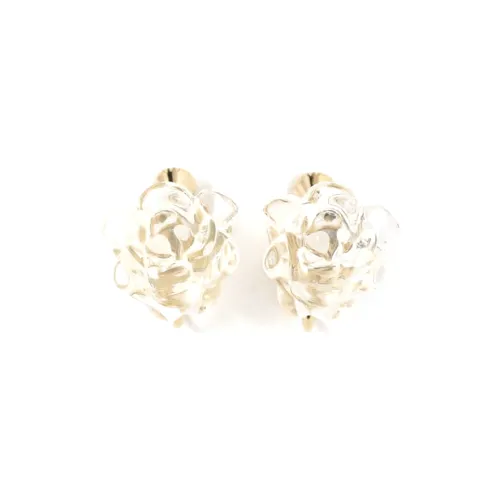 BEAMS Меламин Смола Брасс Серьги Женские Белые