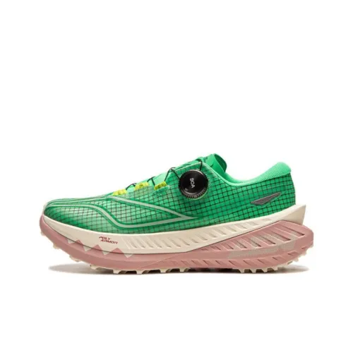 LINING Dilu Беговые кроссовки Низкий верх Зеленый Бежевый Розовый Женские