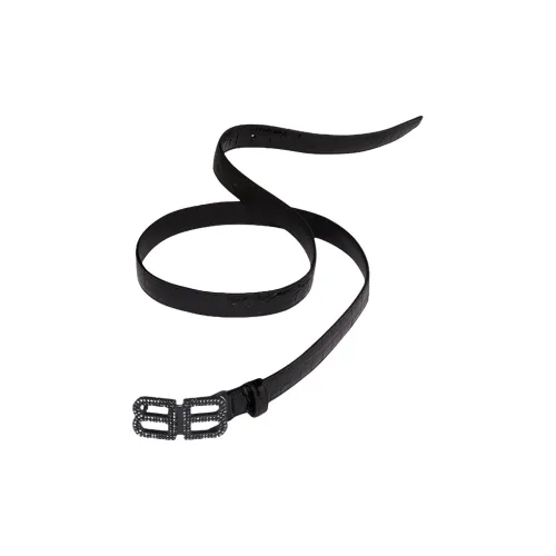 Balenciaga Ремни из коровьей кожи унисекс черный ширина 1,8 см