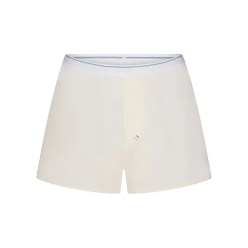 SKIMS FW24 COTTON Collection Хлопок Rib Loose Семейные трусы Женские Мраморный Stripe Мраморный Stripes