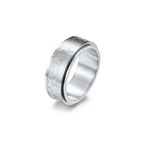 LIBALU Кольцо из титанового стального сплава Мужское