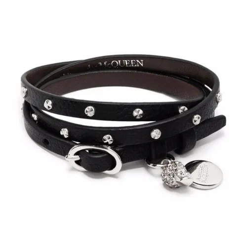 Alexander McQueen Кожа Нарукавные повязки Черный Женские