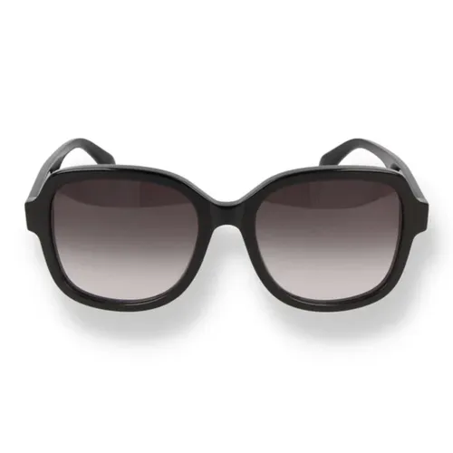 Alexander McQueen Солнцезащитные очки Черные Женские