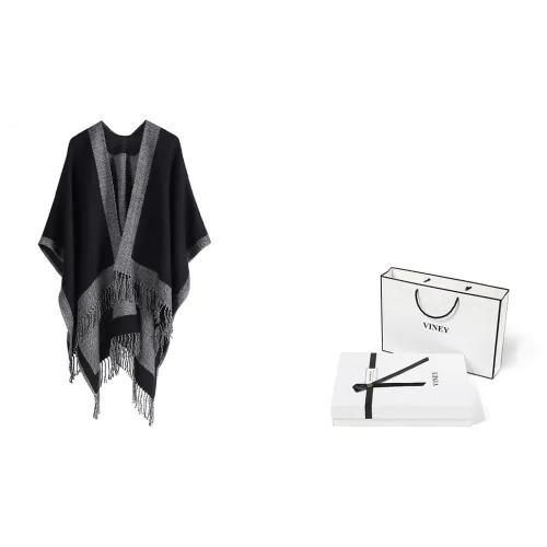 VINEY Акриловый Шаль Черный Женская