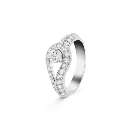 Van Cleef Arpels Кольца с алмазами Унисекс Серебряные