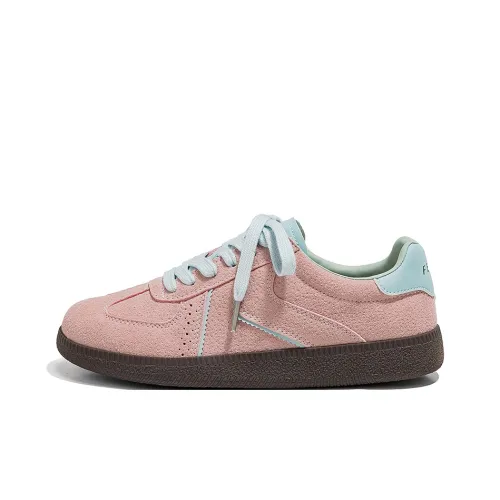 Feiyue Slip-resistant Abrasion-resistant Low-top Skateboard Shoes Women's Pink Blue Фэйюэ Противоскользящие Износостойкие Низкие Кеды для Скейтбординга Женские Розовые Синие