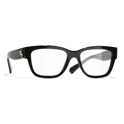 CHANEL Ацетат Нерегулярная форма Оправа для очков Унисекс Черный
