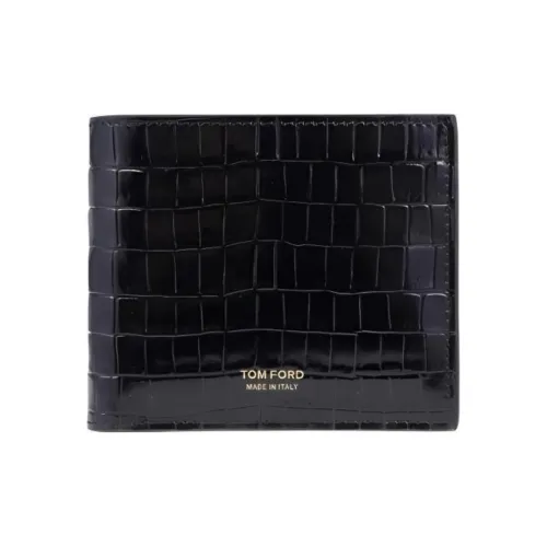 TOM FORD Кошелек из телячьей кожи мужской черный