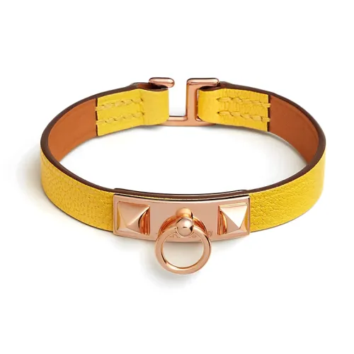 HERMES Козья кожа Аксессуары для браслетов Женские Желтый