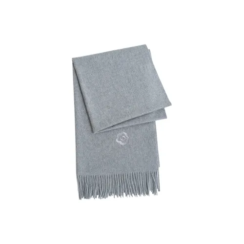 LOST PATTERN Кашемировые вязаные шарфы Женские Фотиния Серый
