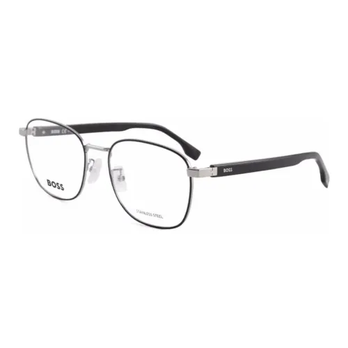 BOSS Сплав Пластик Оправа Овал Оправа для очков Мужской Черный
