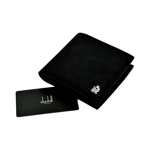 Dunhill Кожа Кошелек Мужской Черный