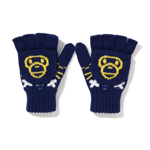 A BATHING APE Вязаные перчатки для детей