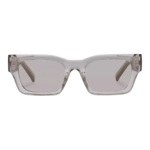 Le Specs Квадратные Солнцезащитные очки Женские Прозрачный Чай Каштановый