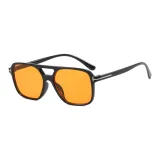 Чёрная оправа с оранжевыми линзами