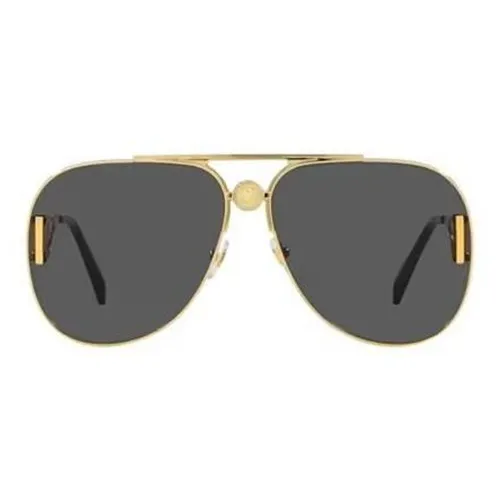VERSACE Металл Aviator Солнцезащитные очки Унисекс Золото